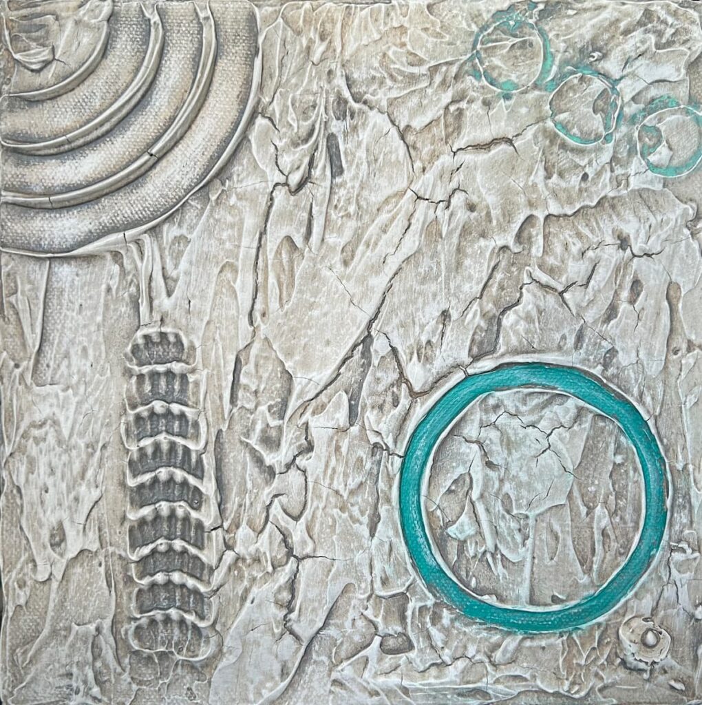 "Quiet Zone III" | Mixed Media | 8 x 8"