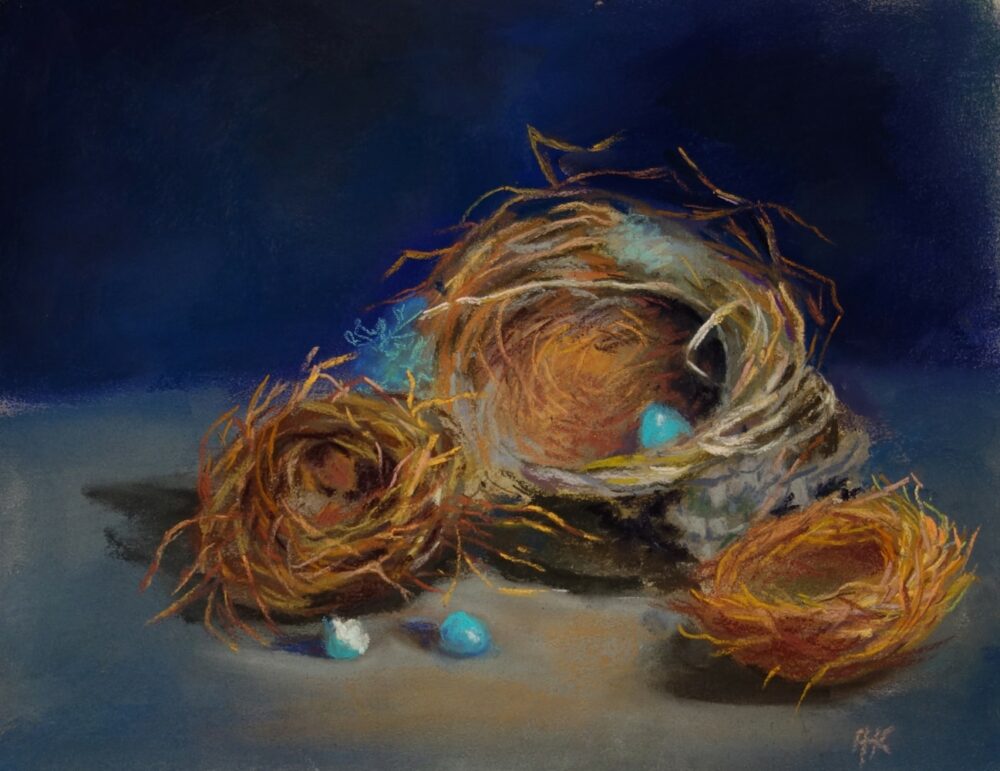 "Nest I" | Pastel on Paper | 9 x 12"