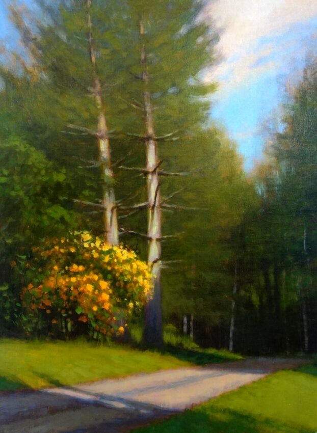"Ashe County Blaze" | Original Acrylic | 28 x 23"