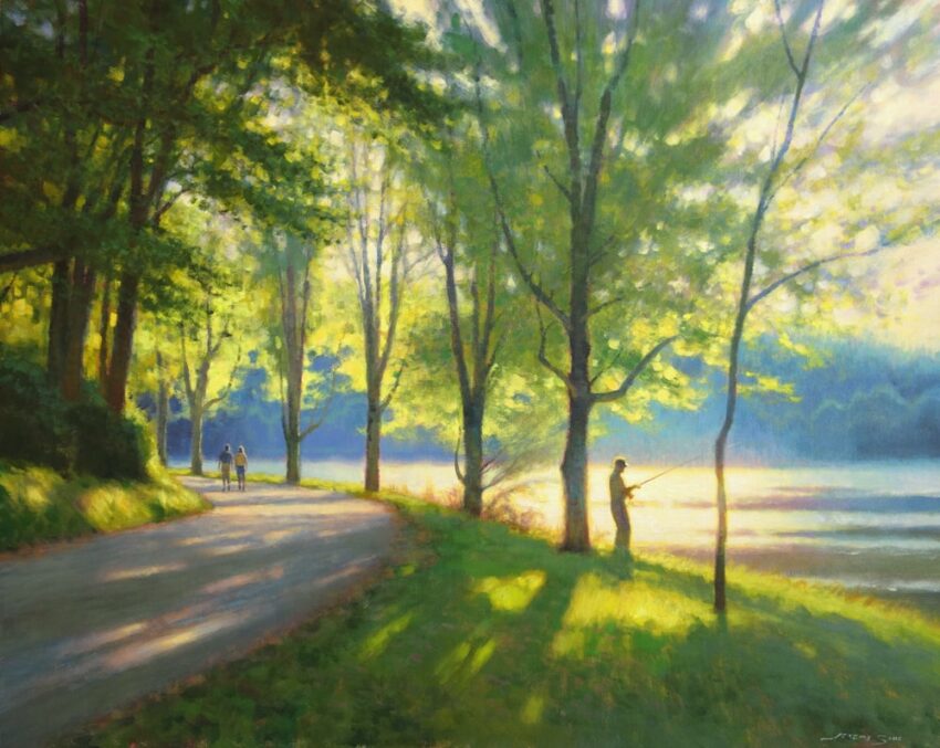 "Path Through the Park" | Original Acrylic | 24 x 30"